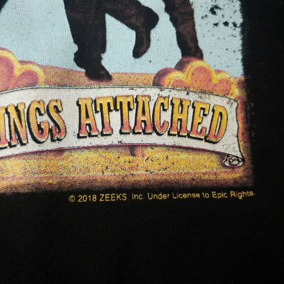 NSYNC No Strings Attached Womens Small Sleepshirt T Shirt Nightgown Black Short - Picture 3 of 5